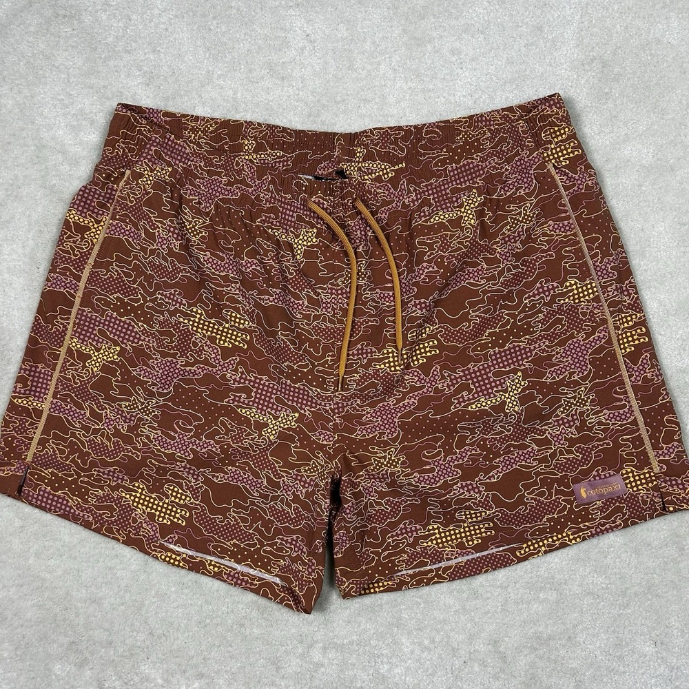 Cotopaxi Brinco Shorts Mens XL All Over Print 5" Mesh Lined Pockets UPF 50+